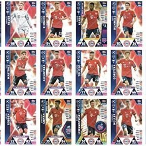 MATCH ATTAX CHAMPIONS LEAGUE 2018/19 FC BAYERN MUNICH FULL 18 CARD TEAM SET