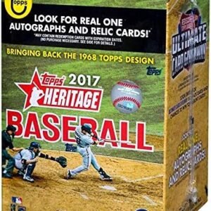 MLB All Teams 2017 Topps Heritage Baseball Blaster Box, Black, Small