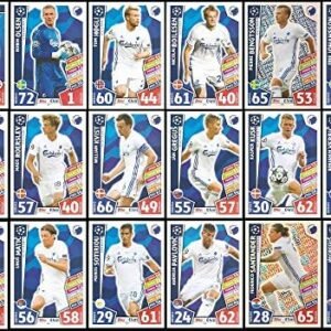 Match Attax Champions League 2017/18 Kobenhavn Full 18 Card Set