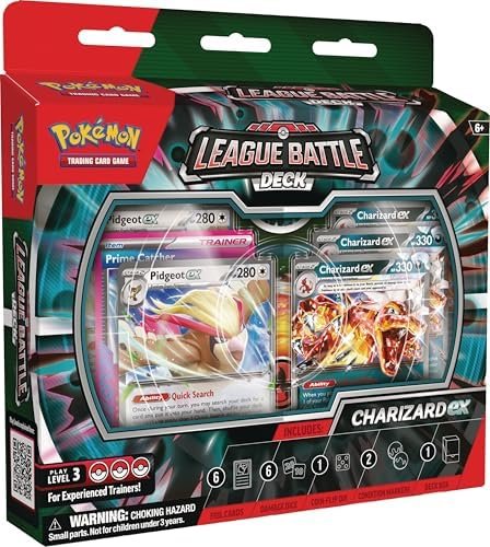 Pokémon TCG: Charizard ex League Battle Deck (1 Ready-to-Play 60-Card Deck Including Charizard ex and Pidgeot ex)