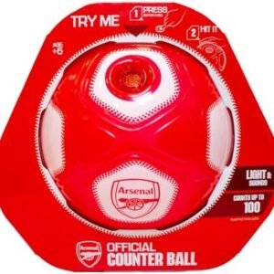 Smart Ball SBCB1A : SBCB1BNP-AFC Football, Red & White, One Size