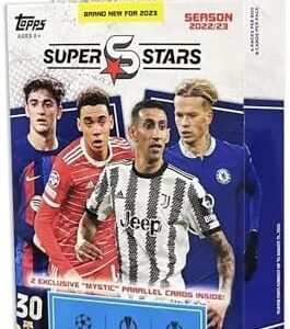 Topps UEFA Superstars 22/23, Hanger Pack (4 packs) - 32 Trading Cards