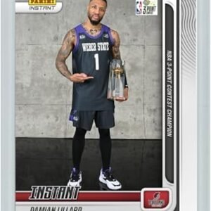 World Trading Cards,Basketball,Damian Lillard,Panini Instant,Champions 3 Point #149,Basketball Cards,Basketball Cards,Magnetic Case,Additional Protective Sleeve,Limited Edition Card,369