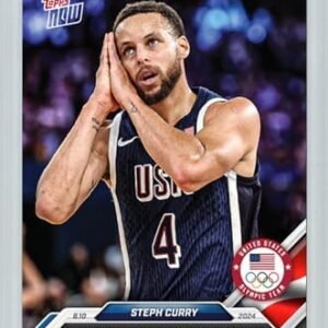 World Trading Cards,WTC,Pristine 10,2024 Topps Olympic Games USA, Steph Curry,#027,Olympic Cards,Basketball Cards,Magnetic Case,Protective Case,INVESTMENT,Limited Edition Card