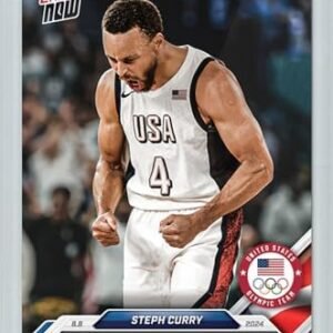 World Trading Cards,WTC,Pristine 10,2024 Topps Olympic Games USA, Steph Curry,36 Point,#022,Olympic Cards,Basketball Cards,Magnetic Case,Protective Case,INVESTMENT,Limited Edition Card